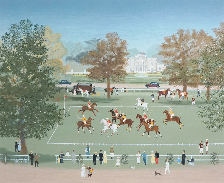 ミッシェル・ドラクロワの絵画作品　タイトルは、ポロ